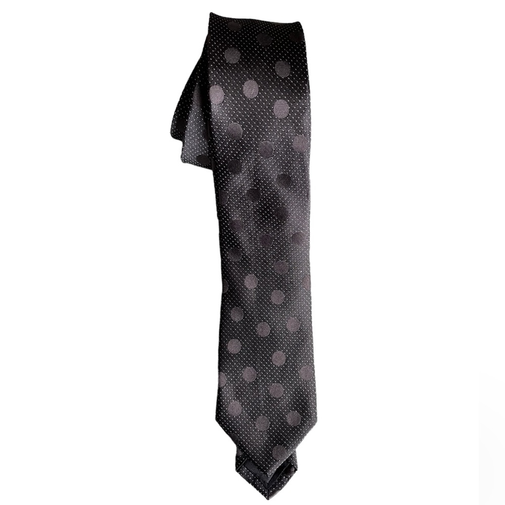 Black skinny neck tie
